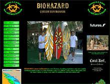 Tablet Screenshot of biohazardsurfboards.com